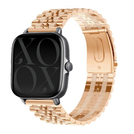 xoxo Wildhearts - Amazfit GTS 4 (Mini) stalen bandje (rosé goud)