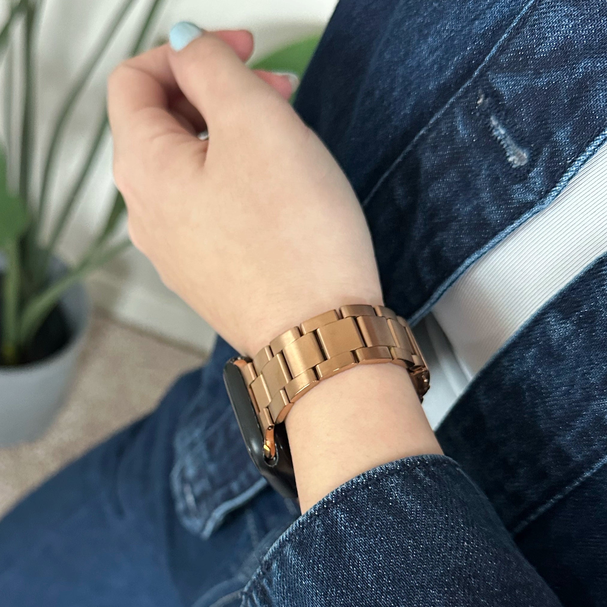 xoxo Wildhearts Apple Watch fijn stalen bandje (rosé goud) - 38/40/41/42mm
