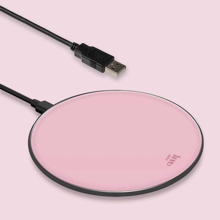Personalized Wireless Charger - Pink