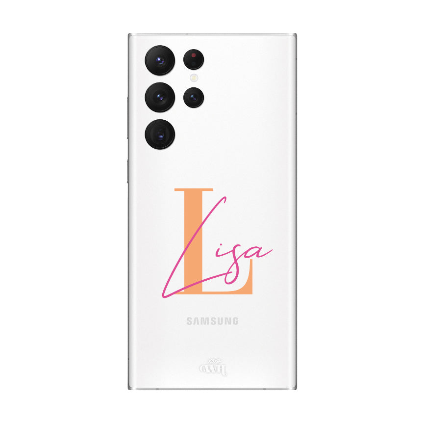 xoxo Wildhearts - Samsung S22 Ultra - Personalized Clear Case