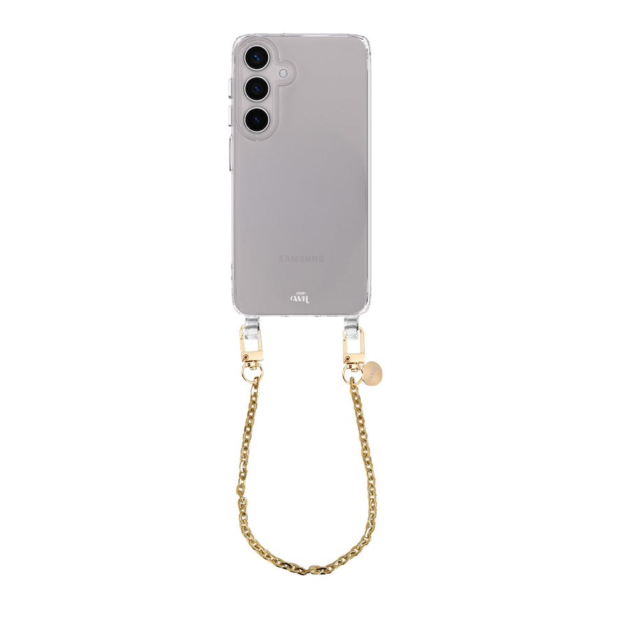 xoxo Wildhearts Samsung Galaxy S23 - Dreamy Transparant Cord Case - Short Cord