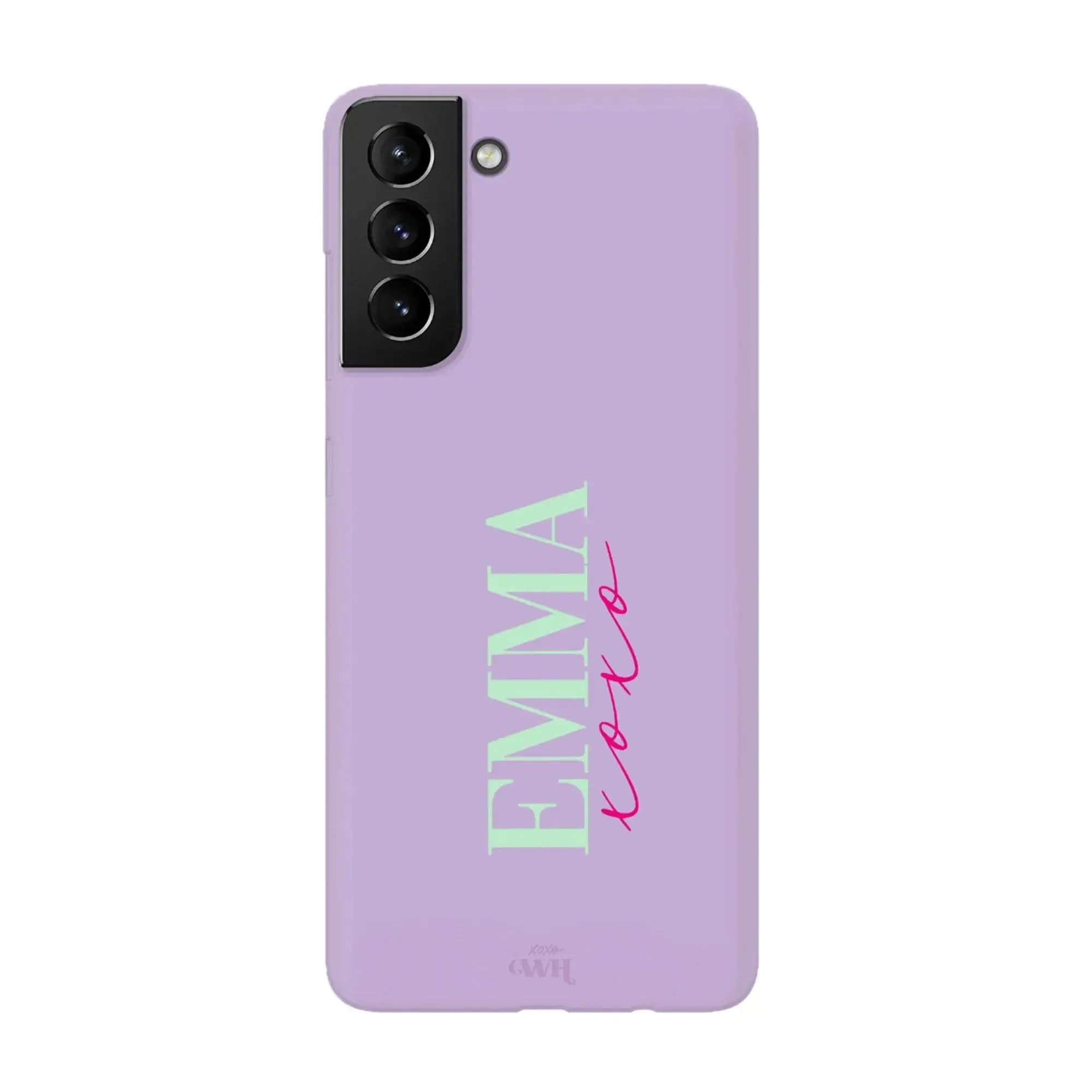 xoxo Wildhearts Samsung S21 Purple - Personalized Colour Case