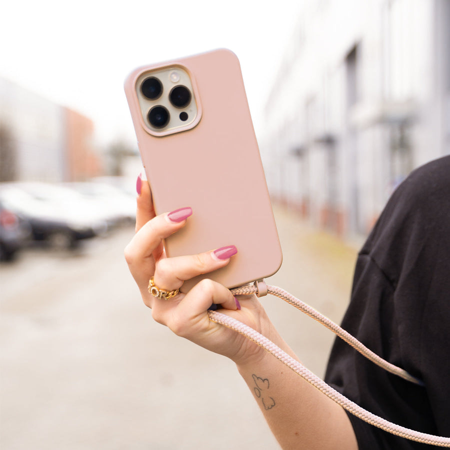 iPhone 15 Pro - Lovely Pink Cord Case