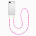 iPhone 17 Air - Shell Hearts (Pink & Purple) Transparant Cord Case - Long cord