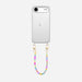 iPhone 17 Air - Shell Hearts (Rainbow) Transparant Cord Case - Short cord