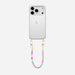 iPhone 17 Pro - Shell Hearts (Rainbow) Transparant Cord Case - Short cord