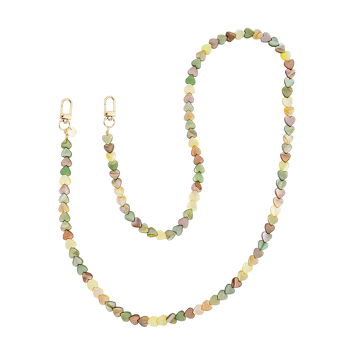 Shell Hearts - Olive - long