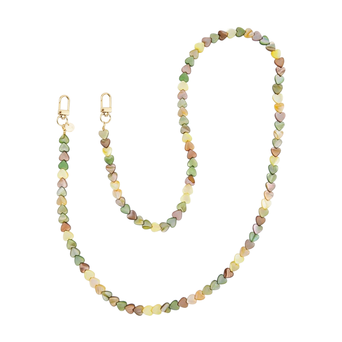 Shell Hearts - Olive - long