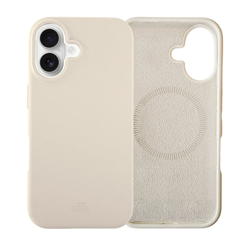 xoxo Wildhearts Shockproof silicone case MagSafe Beige - iPhone 16