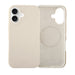 Shockproof silicone case MagSafe Beige - iPhone 16