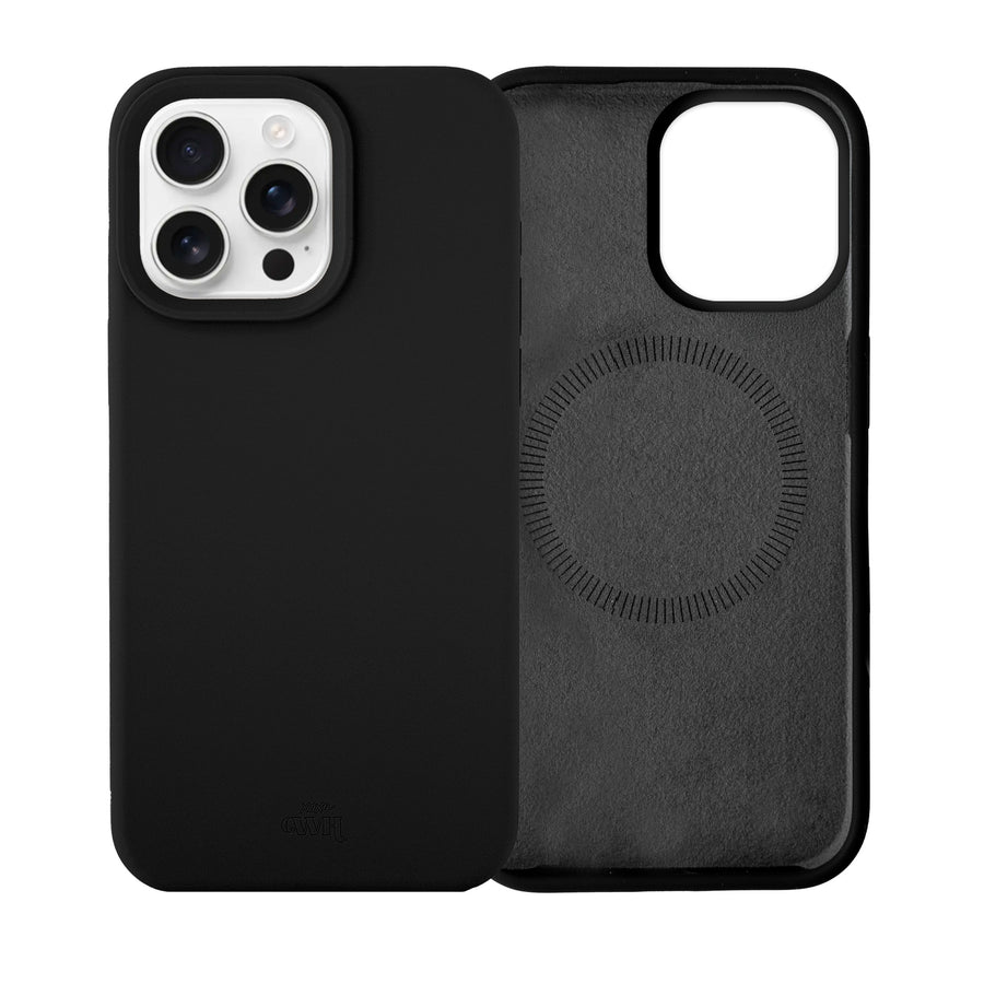 Shockproof silicone case MagSafe Black