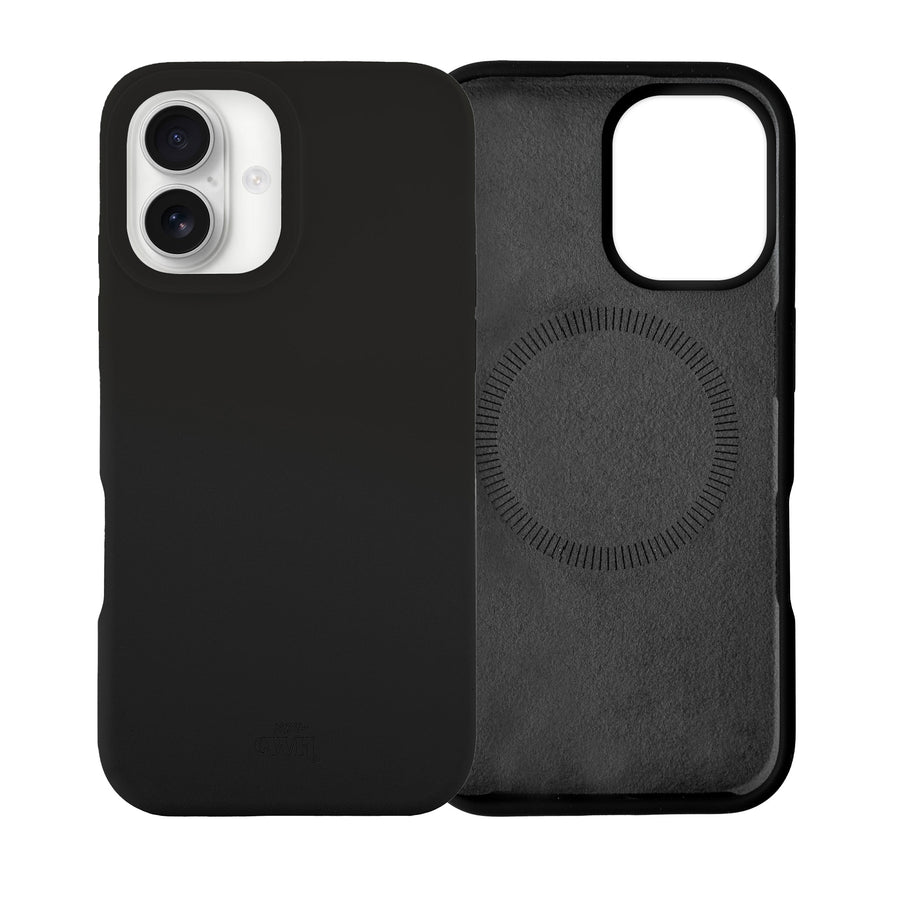 Shockproof silicone case MagSafe Black - iPhone 17