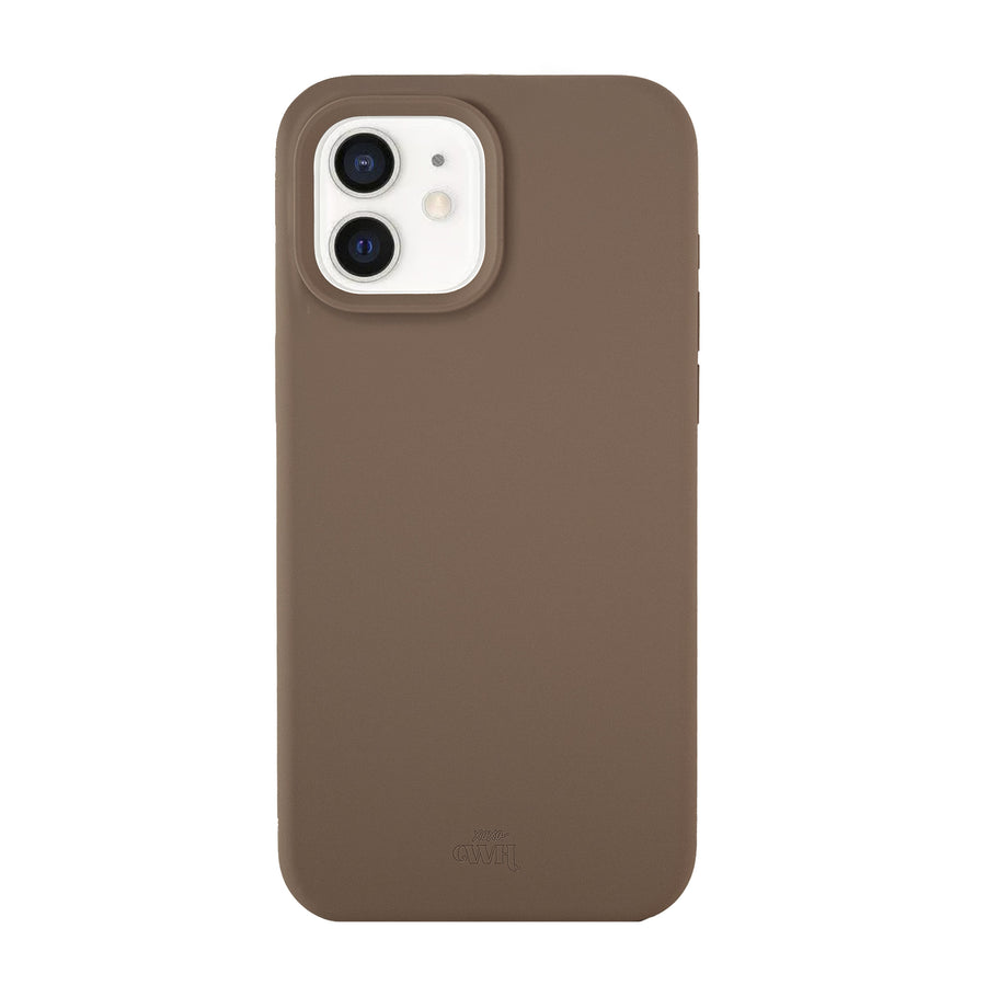 xoxo Wildhearts Shockproof silicone case Brown - iPhone 12