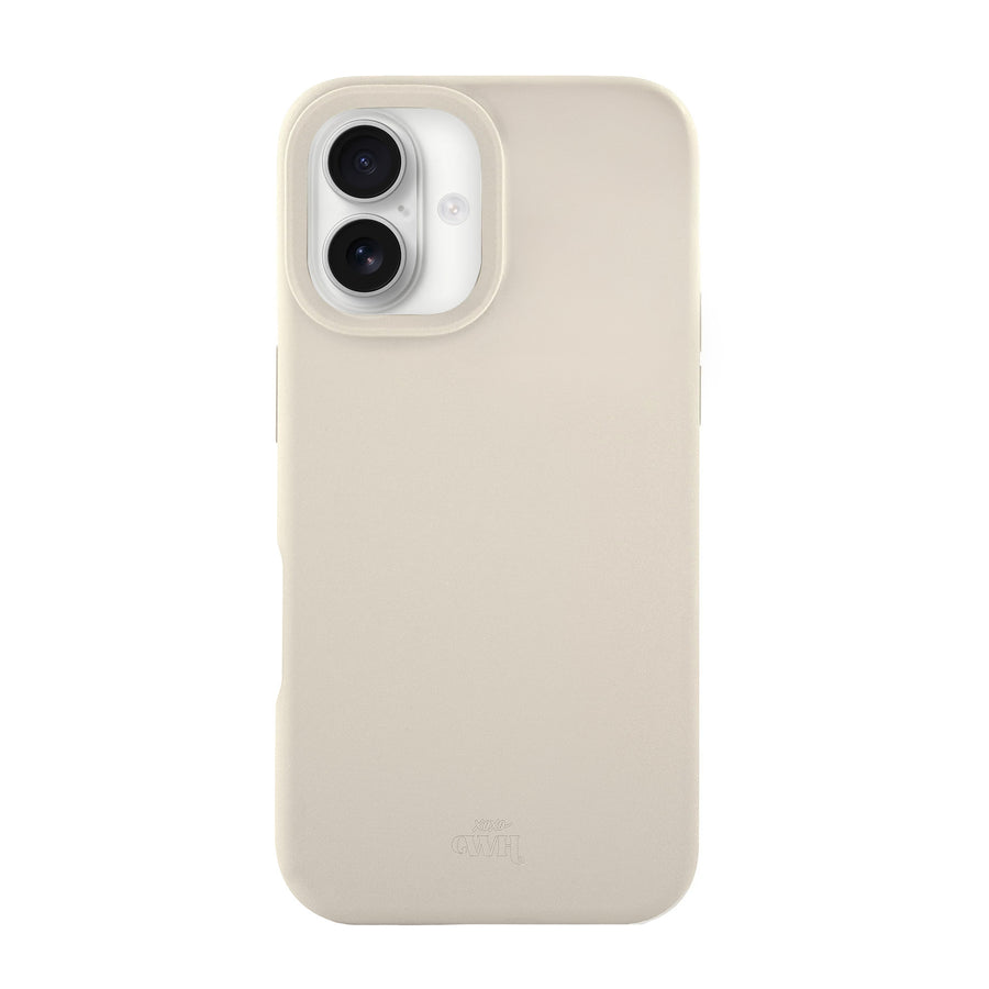Shockproof silicone case Beige - iPhone 17
