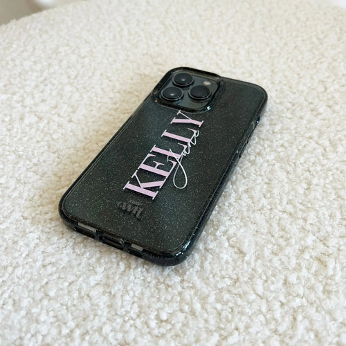 xoxo Wildhearts - Sparkle Away Black personalized - iPhone 7/8/SE