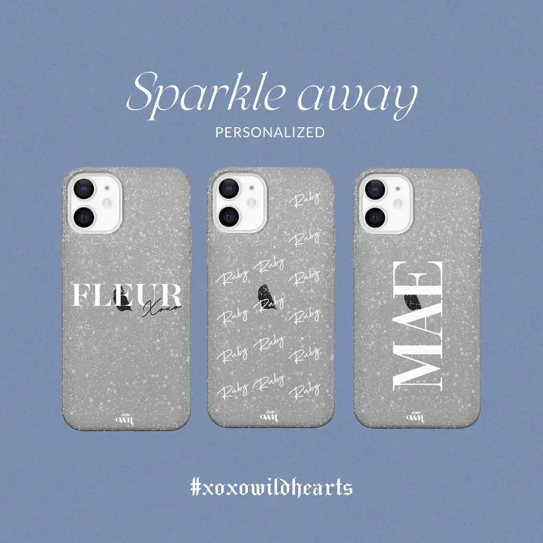 xoxo Wildhearts - Sparkle Away Black Personalized - iPhone 17 Pro Max
