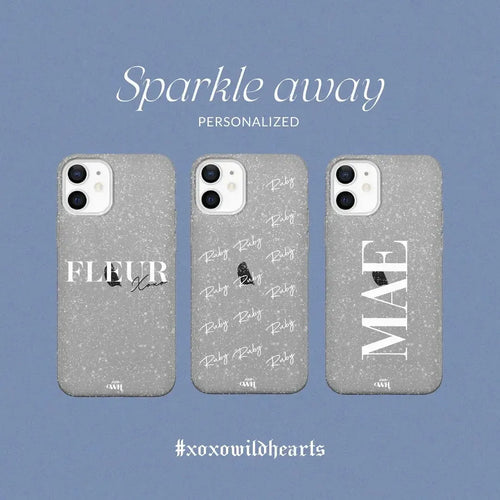 xoxo Wildhearts - Sparkle Away Black Personalized - iPhone 17 Pro Max