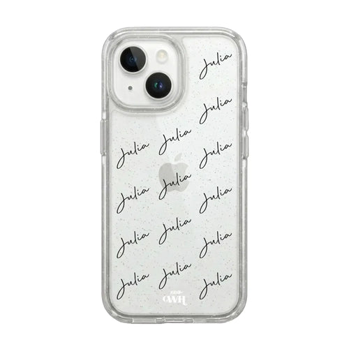 xoxo Wildhearts Sparkle Away Transparent Personalized - iPhone 14