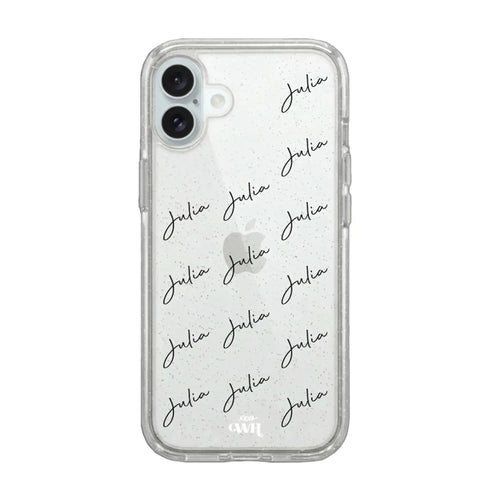xoxo Wildhearts Sparkle Away Transparent Personalized - iPhone 16 Plus