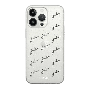 xoxo Wildhearts - Sparkle Away Transparent Personalized - iPhone X/Xs