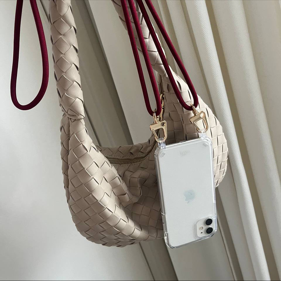 xoxo Wildhearts iPhone 16e - Red Rules Transparant Cord Case