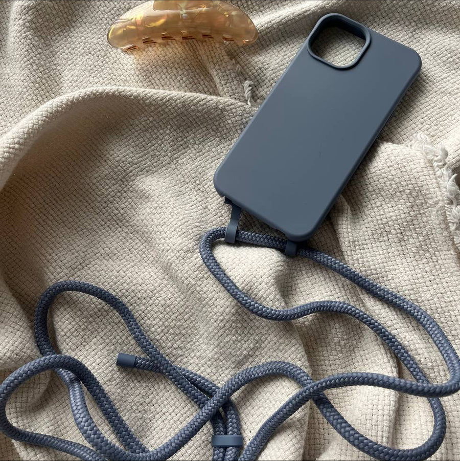 iPhone 15 Plus - Ash Blue Cord Case
