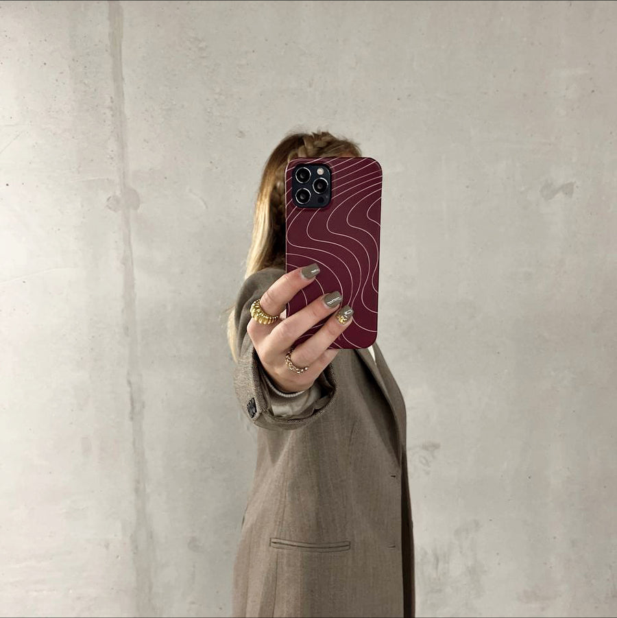 Catching Flights Burgundy - iPhone 11 Pro Max