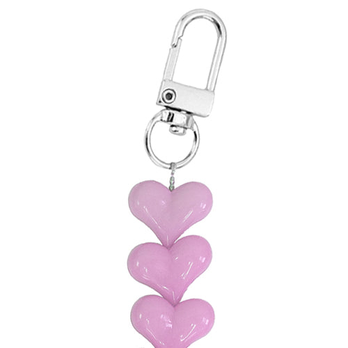 iPhone 17 Pro Max - Funky Hearts (Pink) Transparant Cord Case