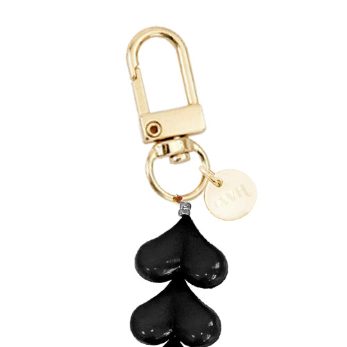 iPhone 17 - Funky Hearts (Black) Transparant Cord Case