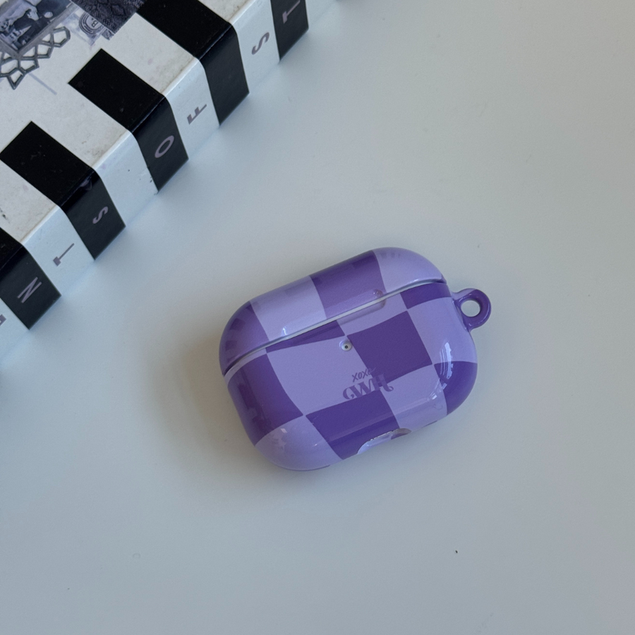 xoxo Wildhearts - AirPods case - Violet Vibes - Glossy