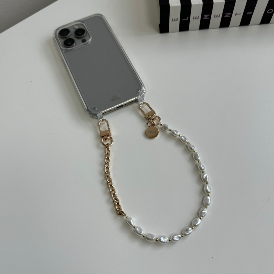 xoxo Wildhearts - iPhone 15 Pro Max - Over The Moon Transparant Cord Case - Short Cord