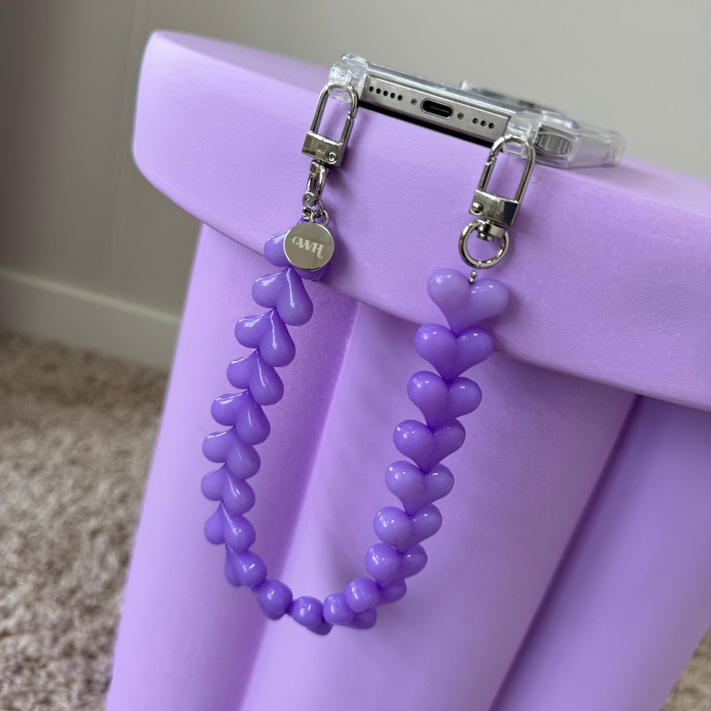 xoxo Wildhearts - Funky Hearts Charm Cord (purple)