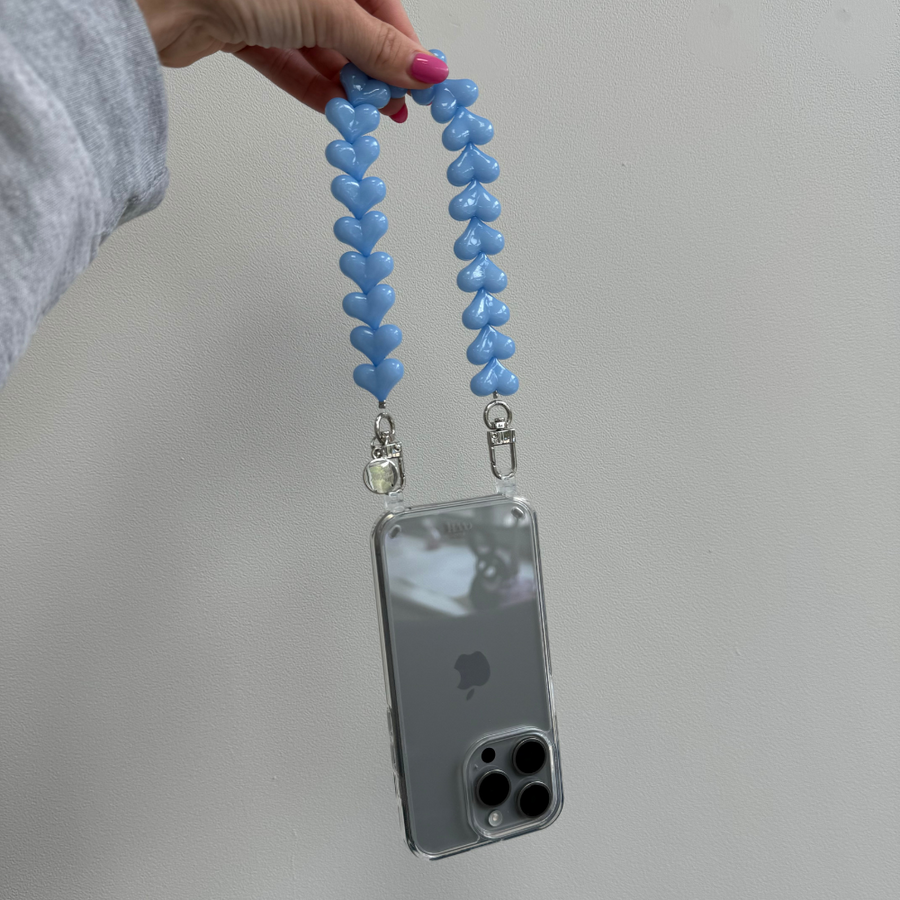 xoxo Wildhearts - Funky Hearts Charm Cord (light blue)