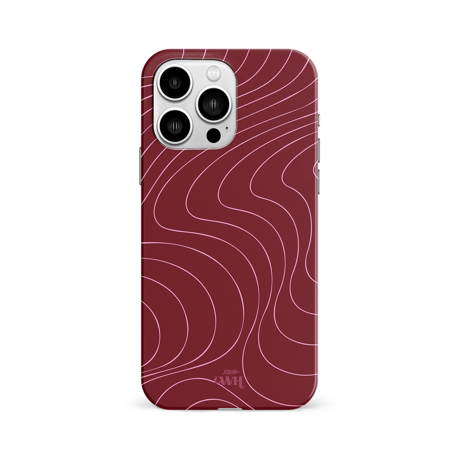 xoxo Wildhearts - Catching Flights Burgundy - iPhone 14 Pro