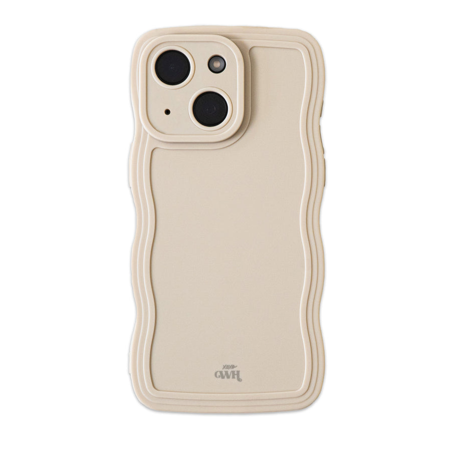 xoxo Wildhearts - Wavy case Beige - iPhone 15 Plus