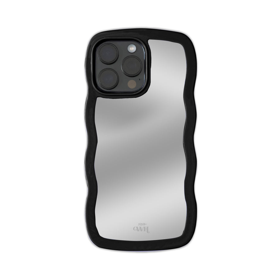 Wavy mirror case Black - iPhone 14 Pro