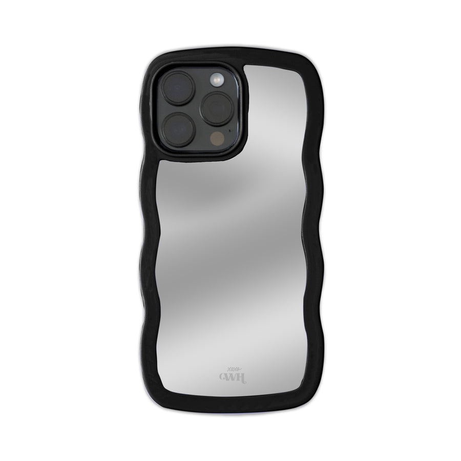 xoxo Wildhearts - Wavy mirror case Black - iPhone 16 Pro