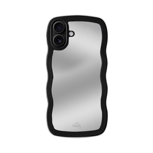 xoxo Wildhearts - Wavy mirror case Black - iPhone 16