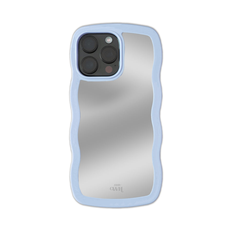 Wavy mirror case Blue