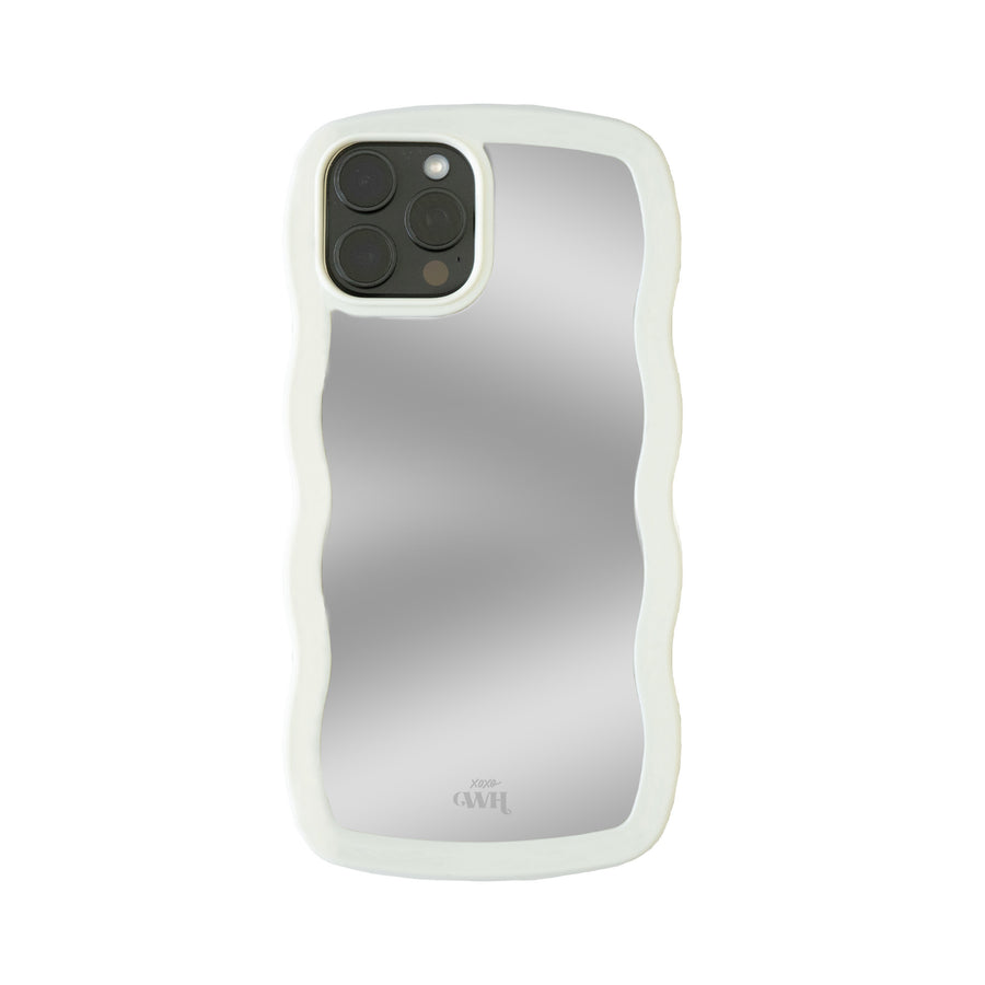 Wavy mirror case Creme - iPhone 12 Pro