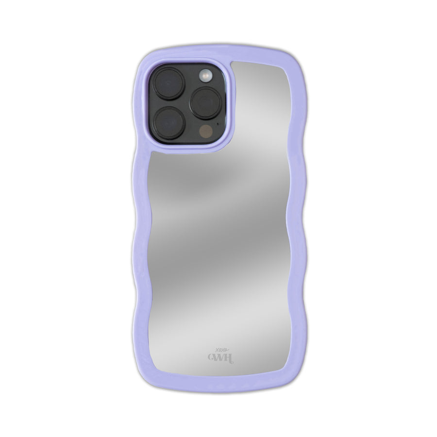 Wavy mirror case Lilac - iPhone 15 Pro