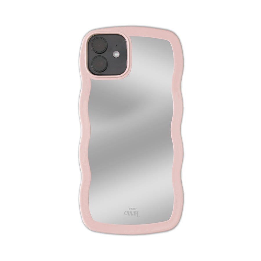 Wavy mirror case Pink - iPhone 12