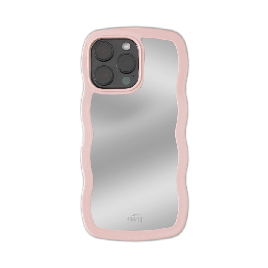 Wavy mirror case Pink - iPhone 15 Pro