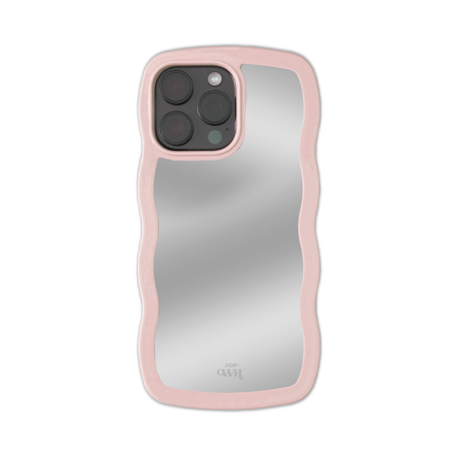 xoxo Wildhearts - Wavy mirror case Pink - iPhone 16 Pro