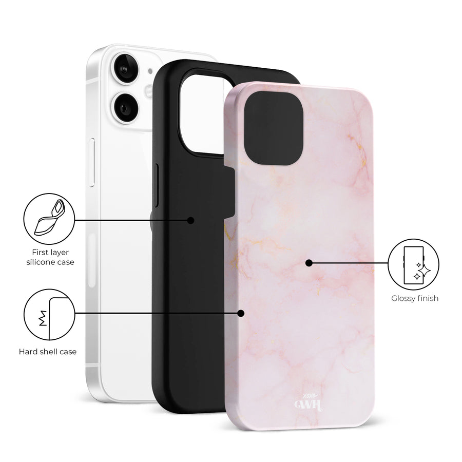 Marble Dusty Pink - iPhone 12