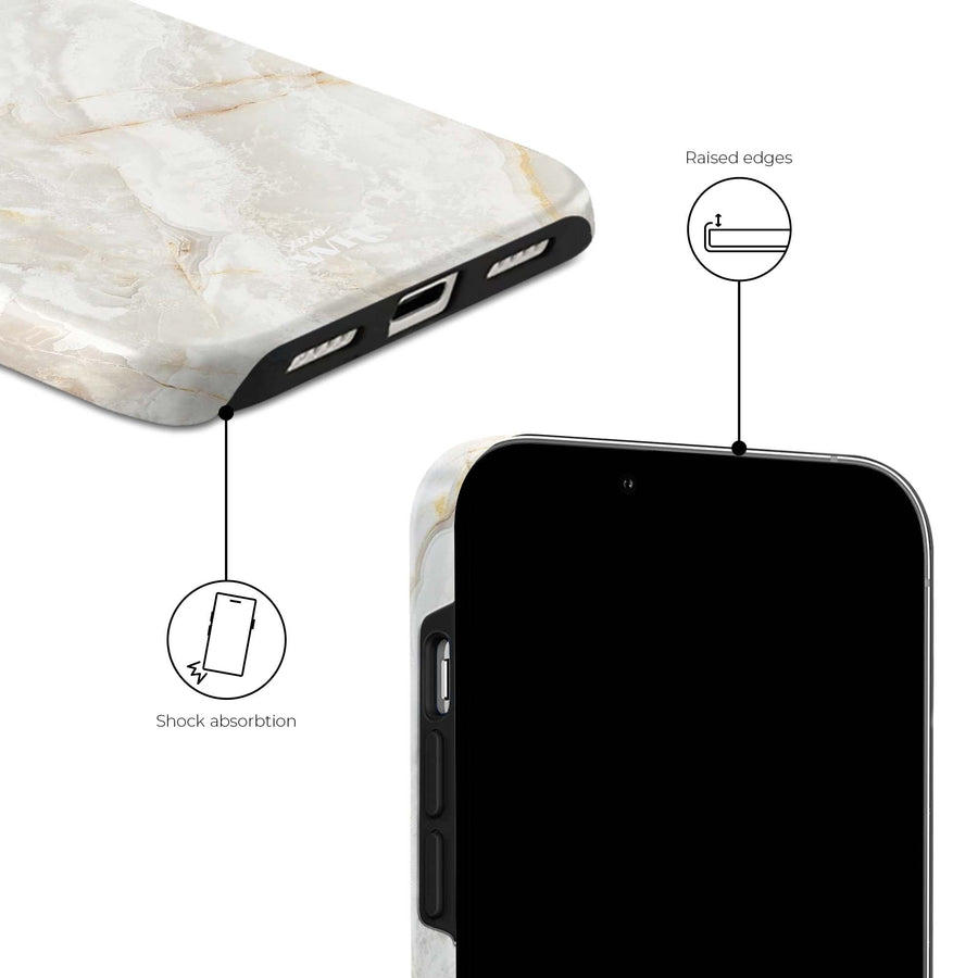 Marble Off Whites - iPhone 11