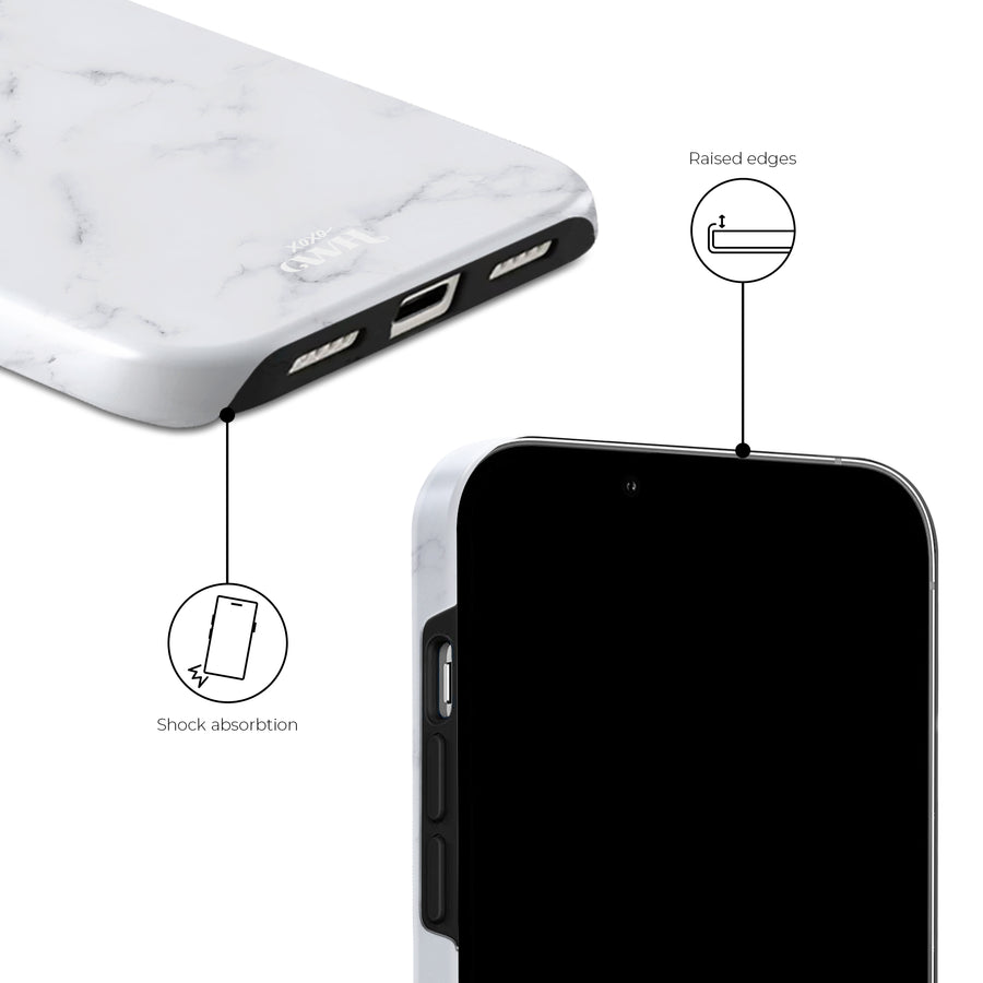 Marble White Lies - iPhone 13 mini