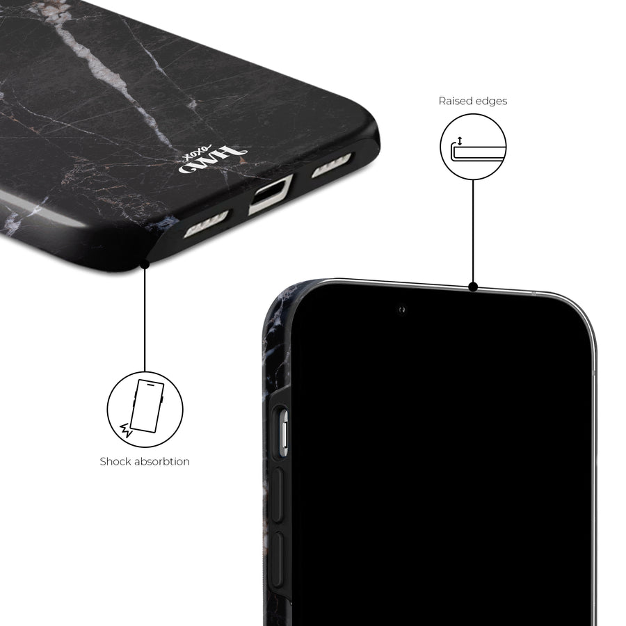 Marble Black Mood - iPhone 13 mini