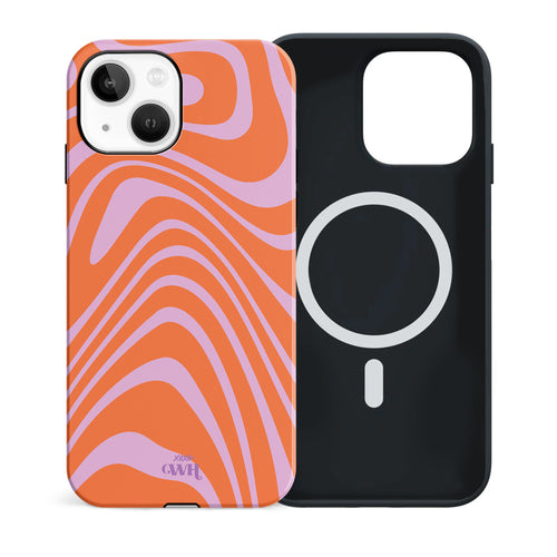 xoxo Wildhearts - Boogie Wonderland Orange MagSafe - Double Layer - iPhone 15