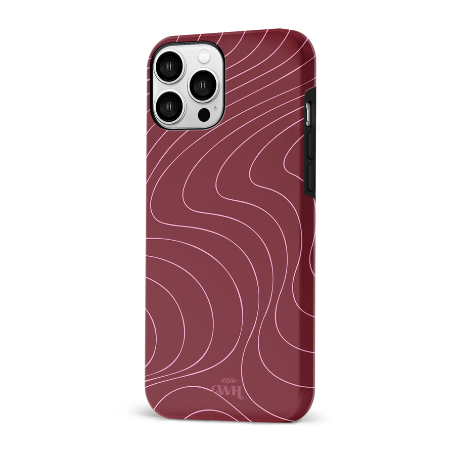 Catching Flights Burgundy - iPhone 13 Pro Max